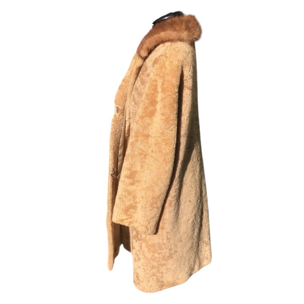 Vintage Lamb & Mink Fur long coat + FREE GIFT - Picture 3 of 9
